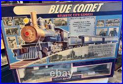 Bachmann Big Haulers Blue Comet Atlantic City Express G Scale Train Set 4-6-0