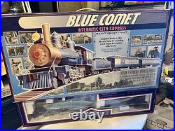 Bachmann Big Haulers Blue Comet Atlantic City Express G Scale Train Set 4-6-0