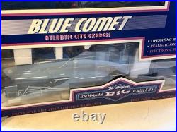 Bachmann Big Haulers Blue Comet Atlantic City Express G Scale Train Set 4-6-0