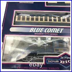 Bachmann Big Haulers Blue Comet Atlantic City Express Train Set 58616 G Scale