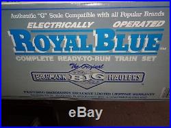 Bachmann Big Haulers G Scale Royal Blue Electric Train Set