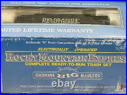 Bachmann Big Haulers Rocky Mountain Express G-Scale Electric Train Set READ