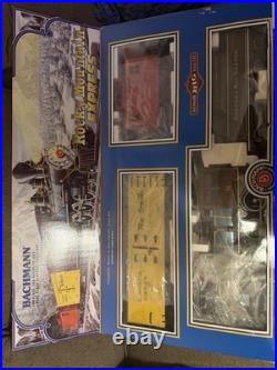 Bachmann Big Haulers Rocky Mountain Express Train Set G Scale 4-6-0 Steam Engine