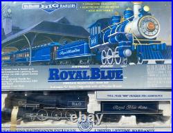 Bachmann Big Haulers Royal Blue 90016 G-Scale Light/Sound/Smoke Train Set Tested