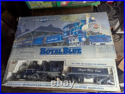 Bachmann Big Haulers Royal Blue G Scale Ready-to-Run Train Set B&O Loco #90016