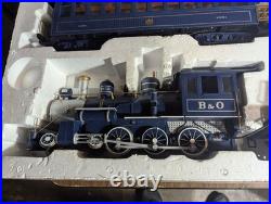 Bachmann Big Haulers Royal Blue G Scale Ready-to-Run Train Set B&O Loco #90016