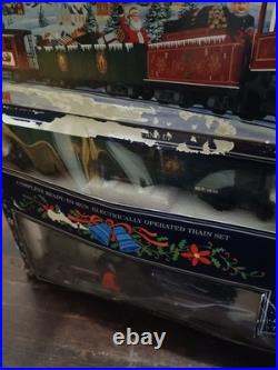 Bachmann Big Haulers White Christmas Express Train Set G Scale 90023 With Track