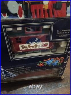 Bachmann Big Haulers White Christmas Express Train Set G Scale 90023 With Track