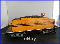 Bachmann Denver & Rio Grande Western G Scale Train Set- C-7 Excellent Condition
