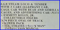 Bachmann Emmett Kelly Jr Ringmaster Circus Train G Scale Set 90020 4-6-0 Engine Bachmann Emmett Kelly Jr Ringmaster Circus Train G Scale Set 90020 4-6-0 Engine