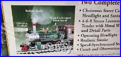 Bachmann G 90054 Christmas Holiday Special Train & Trolley Set Big Haulers