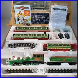 Bachmann G 90054 Christmas Holiday Special Train & Trolley Set Big Haulers