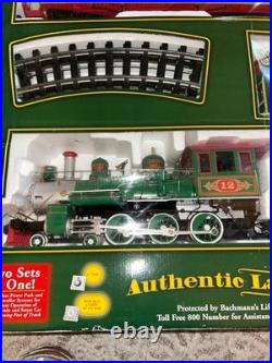 Bachmann G 90054 Christmas Holiday Special Train & Trolley Set Read no dvd