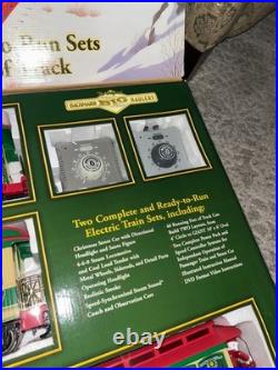 Bachmann G 90054 Christmas Holiday Special Train & Trolley Set Read no dvd