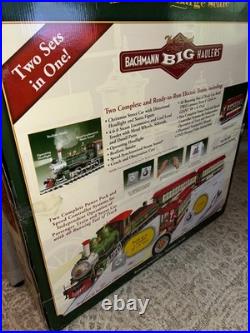 Bachmann G 90054 Christmas Holiday Special Train & Trolley Set Read no dvd