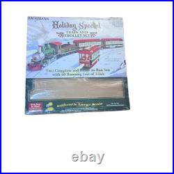 Bachmann G 90054 Christmas Holiday Special Train & Trolley Set Tested Pls Read