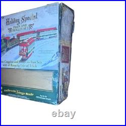 Bachmann G 90054 Christmas Holiday Special Train & Trolley Set Tested Pls Read