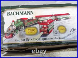 Bachmann G 90054 Christmas Holiday Special Train & Trolley Set VERY RARE! READ Bachmann G 90054 Christmas Holiday Special Train & Trolley Set VERY RARE! READ