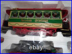 Bachmann G 90054 Christmas Holiday Special Train & Trolley Set VERY RARE! READ Bachmann G 90054 Christmas Holiday Special Train & Trolley Set VERY RARE! READ
