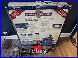 Bachmann G 90061 Christmas Holiday Special Train & Trolley Set Read no dvd Xmas