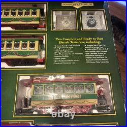 Bachmann G Gauge Christmas Holiday Special Train & Trolley Set Read Description