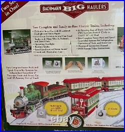 Bachmann G Scale 90054 Holiday Special Train and Trolley Set 2 Train Sets in 1