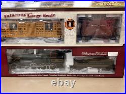 Bachmann G Scale BAC90040 COWCATCHER INDOOR STEAM TRAIN SET NIB