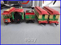 Bachmann G Scale Holiday Special Train Set With 4-6-0 Engine & Trolley Refurb