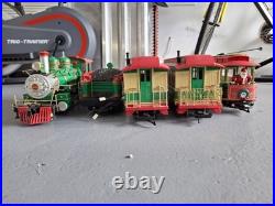 Bachmann G Scale Holiday Special Train Set With 4-6-0 Engine & Trolley Refurb
