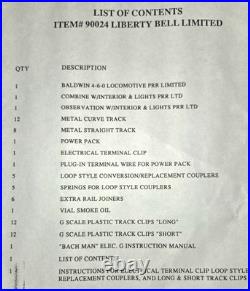Bachmann G Scale Liberty Bell Limited Pennsylvania G Scale Train Set
