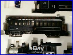 Bachmann G Scale Royal Blue Big Haulers 4-6-0 Train Set B&o Steam Vintage