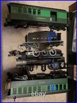 Bachmann G Scale Steam Locomotive Train Reading Company 2005 4 PC Set