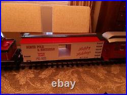Bachmann G Scale Wonderland Flyer North Pole and Southern Train Set Christmas