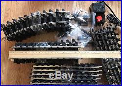 Bachmann G Scale train set Engine, 3 Cars, 27 Track Pieces & Transformer
