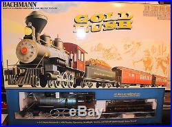 Bachmann Gold Rush Gig Haulers Train Set G Scale 4-6-0 Locomotive