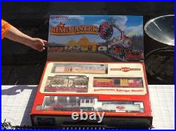 Bachmann Large G Scale Electric Train Set With Over 70 feet of galvanized track