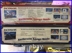 Bachmann Large G Scale Electric Train Set With Over 70 feet of galvanized track
