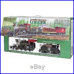 Bachmann Large G Scale North Woods Logger Train Set 2-6-0 Mogul Steam Locomotive