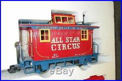 Bachmann ROUSTABOUT CIRCUS G Scale Electric Train Set #90019 new box