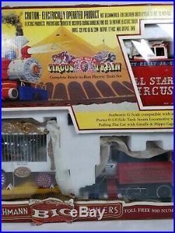 Bachmann Roustabout Circus G Scale Electric Train Set #90019 New Open Box