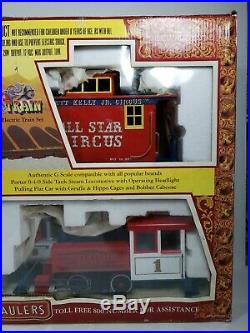 Bachmann Roustabout Circus G Scale Electric Train Set #90019 New Open Box