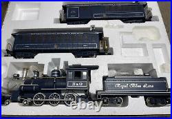 Bachmann Royal Blue B&O Locomotive Big Haulers G Scale 4-6-0 Train Set Complete