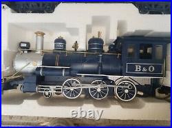Bachmann Royal Blue B&O Locomotive Big Haulers G Scale Train Set Near Complete