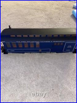Bachmann Royal Blue Big Hauler G Scale Train Set 90016 With Box NOT TESTED