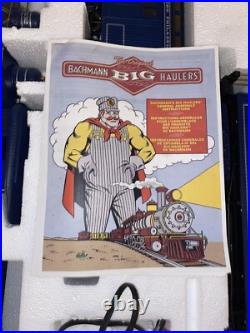 Bachmann Royal Blue Big Hauler G Scale Train Set 90016 With Box NOT TESTED