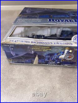 Bachmann Royal Blue Big Hauler G Scale Train Set 90016 With Box NOT TESTED Bachmann Royal Blue Big Hauler G Scale Train Set 90016 With Box NOT TESTED