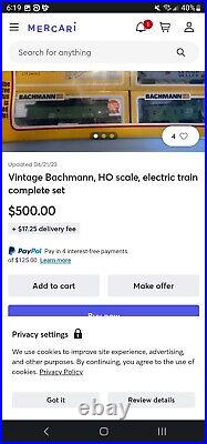 Bachmann g scale electric train set ho