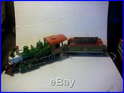 Bachmann holiday special train and trolley set G scale 2 sets in one 40ft track