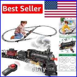 Battery-Powered Alloy Train Set with Smoke Effects & Interactive Remote Control