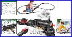 Battery-Powered Alloy Train Set with Smoke Effects & Interactive Remote Control
